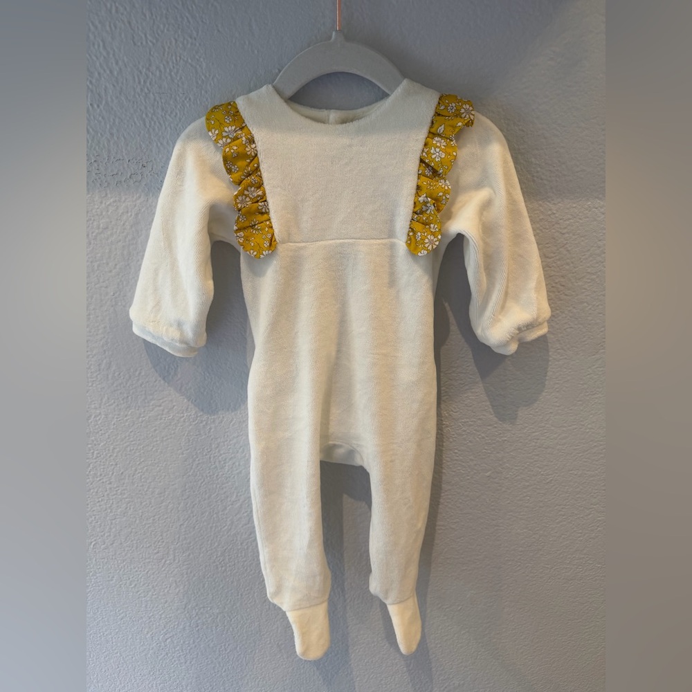Jacadi Velvet Footie Pajama
